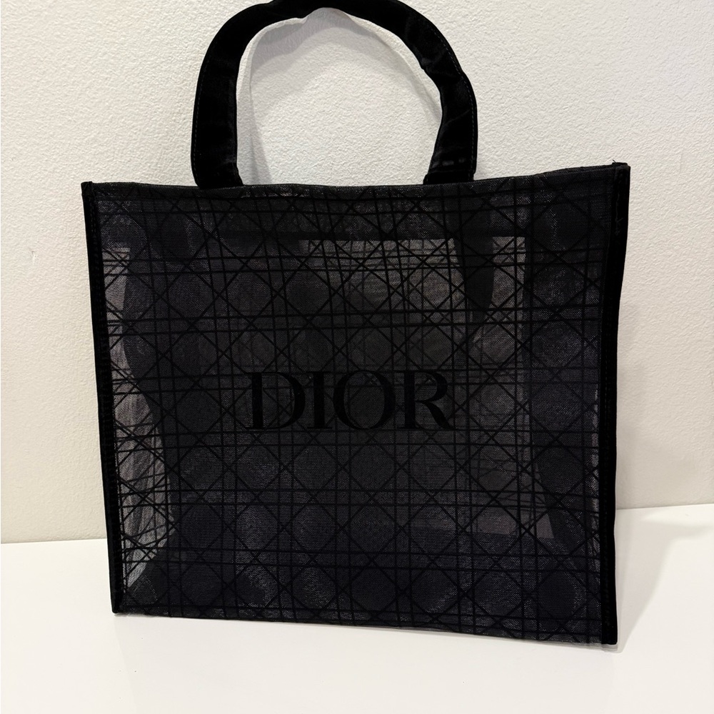 Dior Beauty Black Logo Mesh Tote - Picture 13 of 13